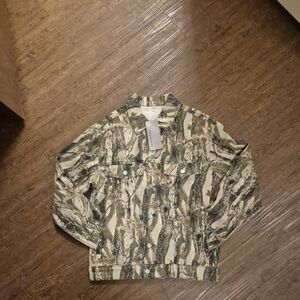 Women’s Camouflage Jean Jacket - Green Beige